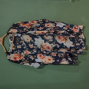 2X Emory Park Kimono blue floral